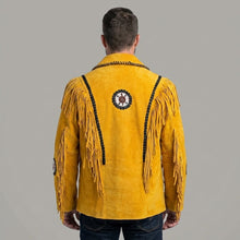 Load image into Gallery viewer, Men’s Suede Western Fringe Jacket – Vintage Cowboy jacket
