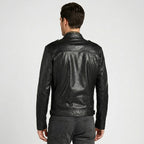 Classic Black Leather Jacket for Men – Timeless Genuine Leather Style