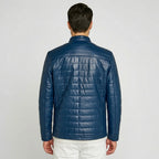 Men’s Classic Black Leather Jacket – Timeless Casual Biker Coat