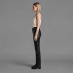 Women's Black Leather Pant