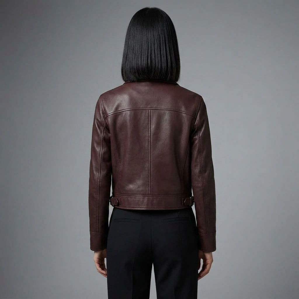 Women's Brown Leather Jacket