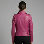 Buy Women's Pink Leather  Jacket
