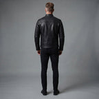 Men's Black Cafe Racer Jacket