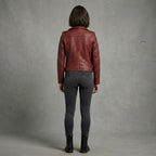 Buy Women's Red Leather  Jacket