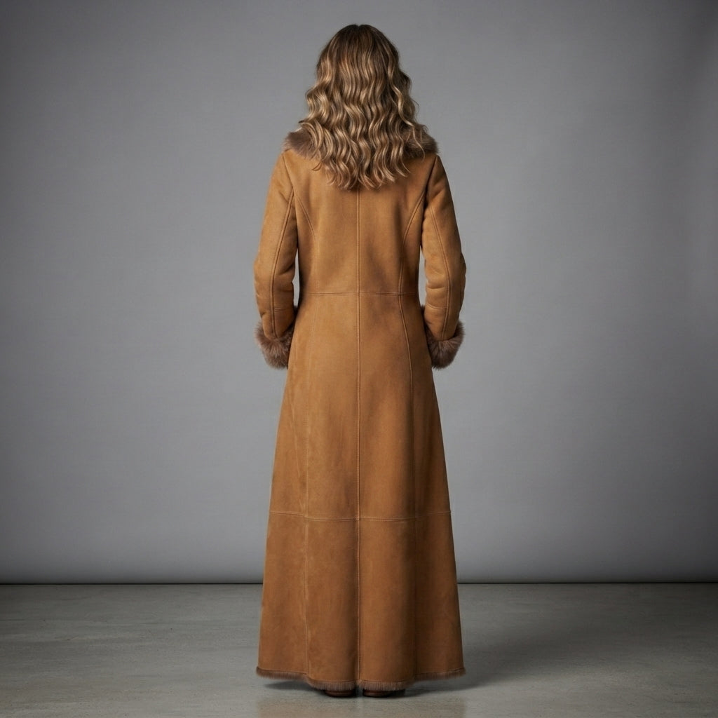 Buy Women's Brown Sheepskin Coat