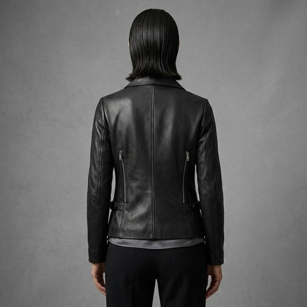 Women's Black Leather Jacket