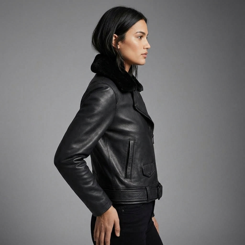 Women's Black Leather Jackets