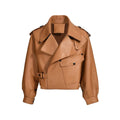 New Fashion Pure Genuine Sheep Skin Leather Jacket For Ladies Leather Outlet