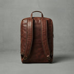 Dark Brown Walker Cow Leather Backpack