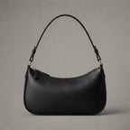 Women's Black  Leather Shoulder Bag
