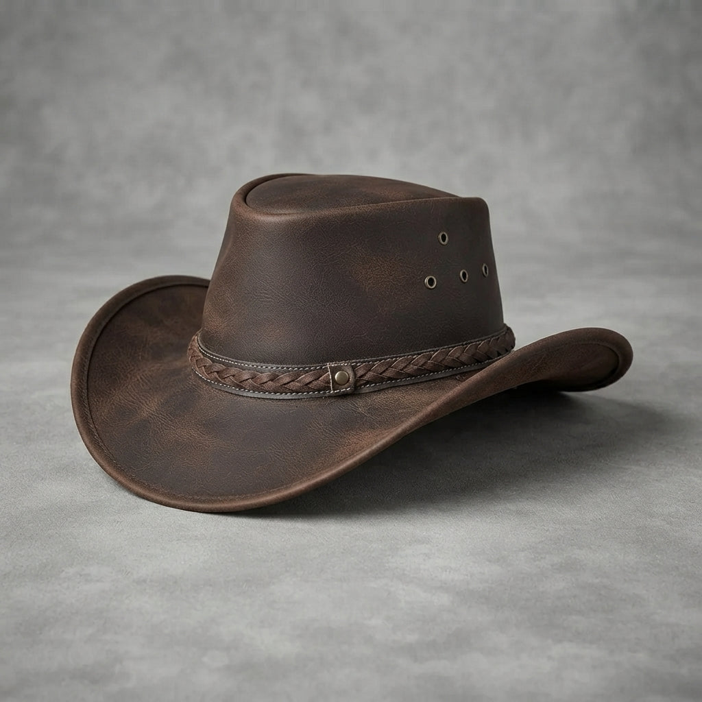 Buy Men's Distressed Brown  Hat