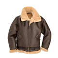 Men’s B3 Shearling Sheepskin Bomber Jacket – Classic Aviator Style