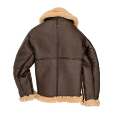 Laden Sie das Bild in den Galerie-Viewer, Herren B3 Shearling Schaffell Fliegerjacke – Klassischer Flieger-Stil
