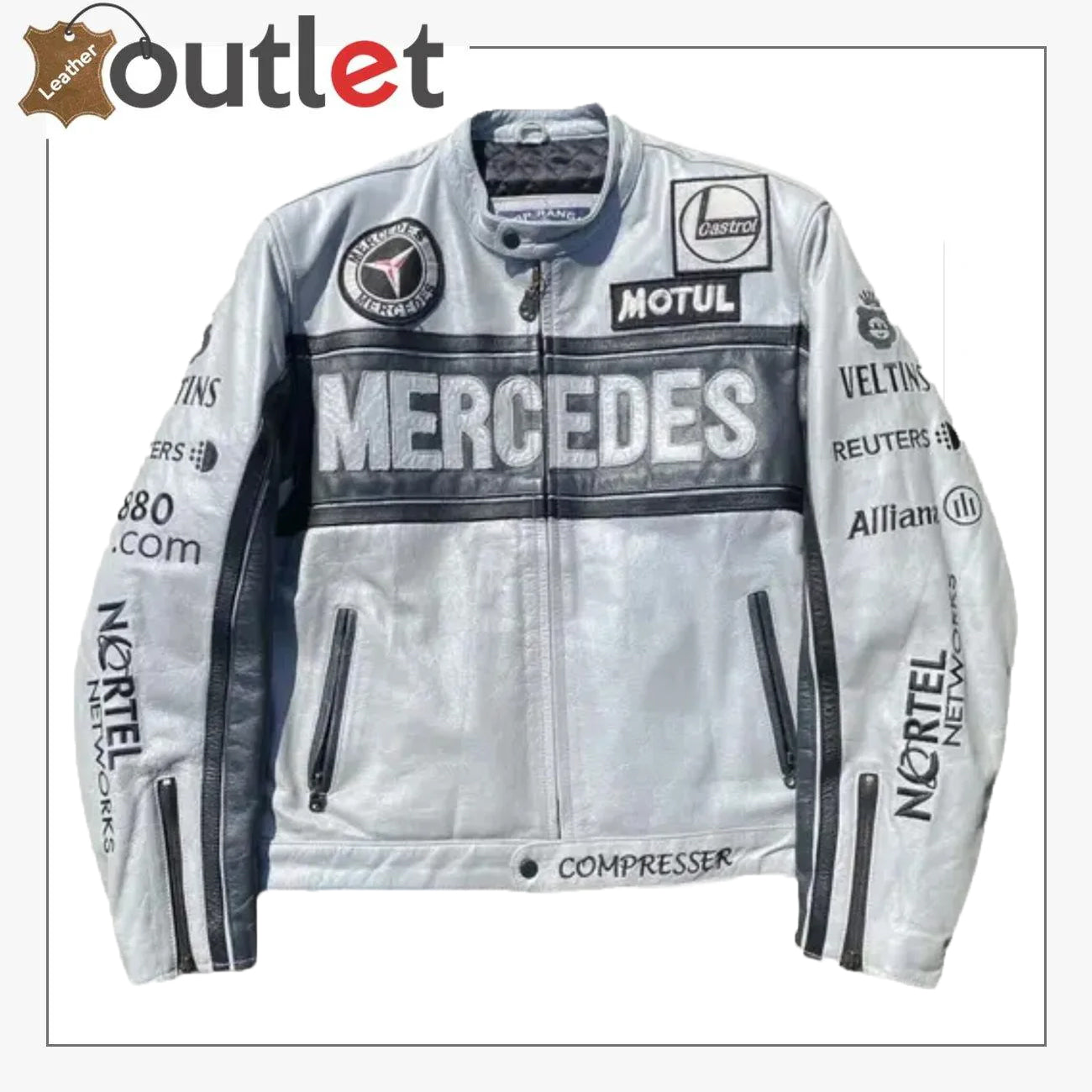 Seltene Mercedes Rennlederjacke