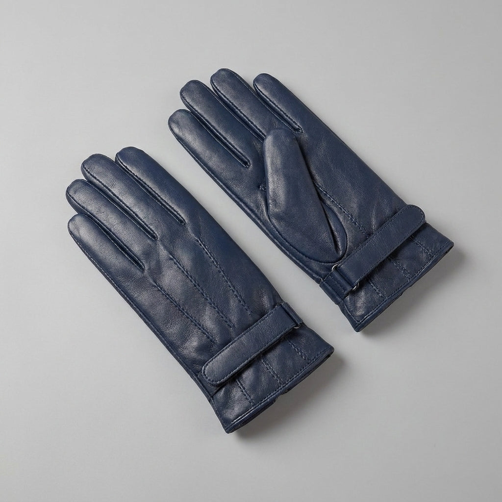 Men's Zinc Genuine Leather Gloves