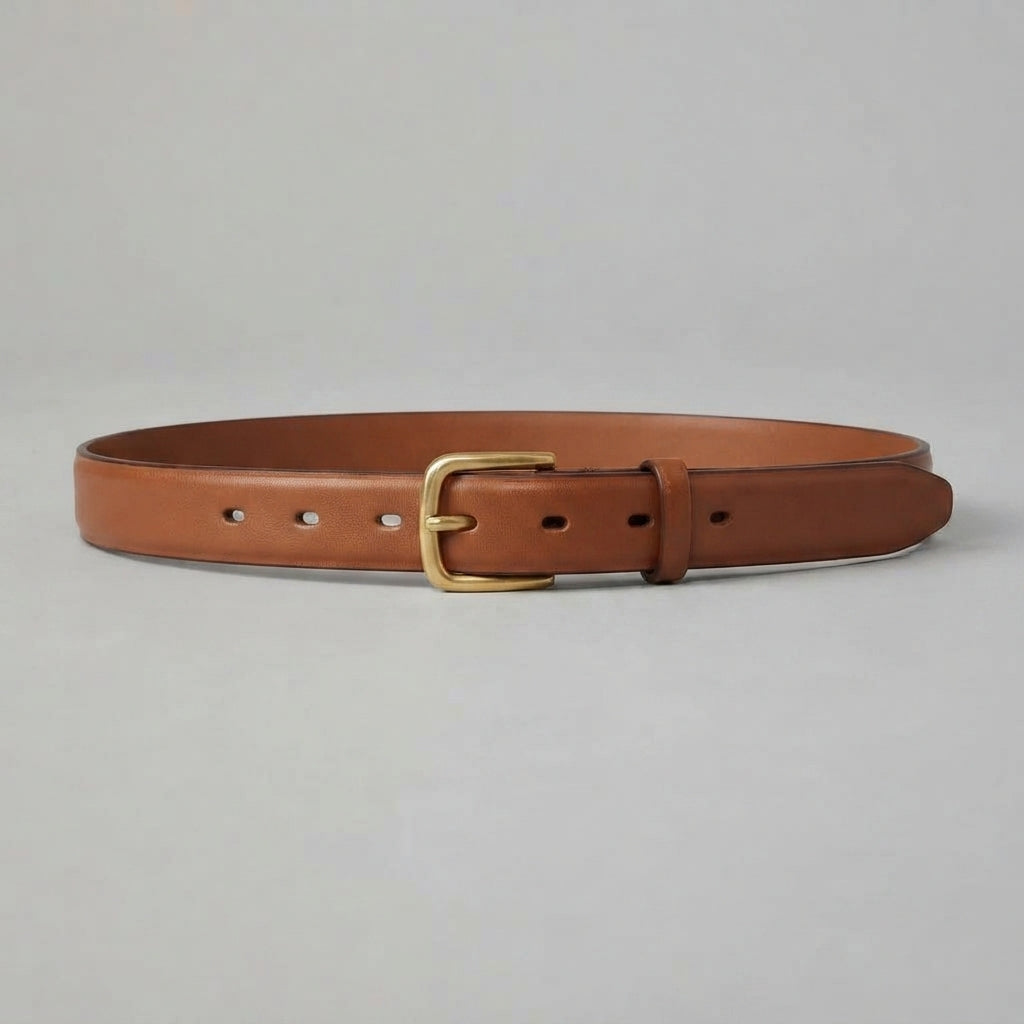 Women's Tan Brown  Leather Belt