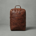 Dark Brown Walker Cow Leather Backpack