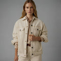 Buy Roman Beige Cotton Denim Jacket  for Women's