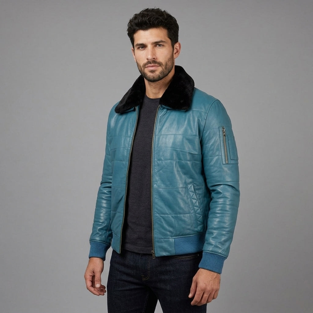 Men's Aviator Leather Jacket