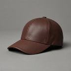 Choclate Leather Premium Cap For Men