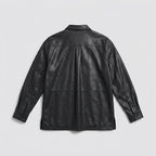 Men’s Genuine Lambskin Leather Shirt – Premium Slim Fit Leather Shirt