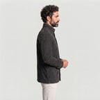 Men's Grey Suede Field Jacket