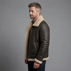 Men's B3 Style Sheepskin Leather Jacket