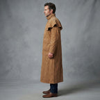 Men's Tan Leather Duster Coats