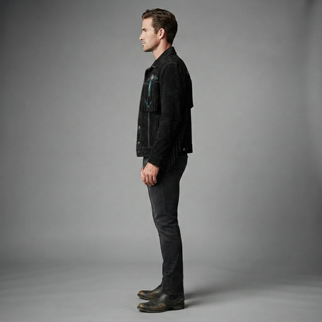 Men's BlackScully Leather Jacket