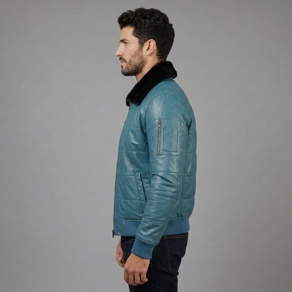 Men's Aviator Leather Jacket