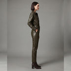 Women's OLives Leather Jumpsuit