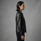 Women's Black Leather Jacket