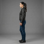 Women's Black Leather Jacket