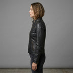 Women's Black Leather Jacket