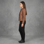 Women's Brown Leather Jacket