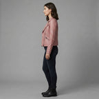 Buy Women's Pink Leather  Jacket