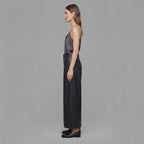 Women's Black Leather Pant