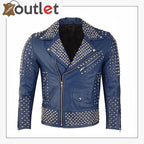Nietennietenleder-Bikerjacke