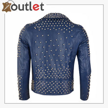 Load image into Gallery viewer, Studded Leather Biker Jacket
