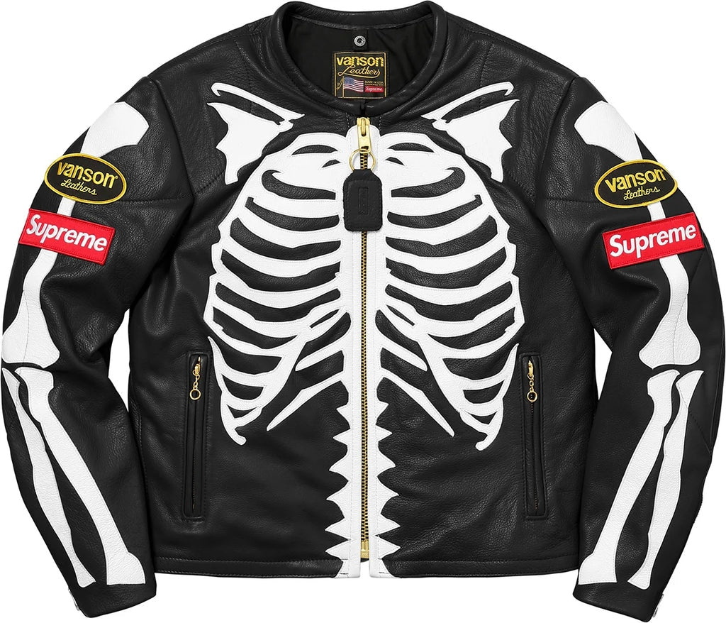 Supreme x Vanson Skeleton Leather Jacket