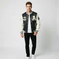 Urban Varsity Jacket With Baseball Collar