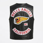 Men’s California Style Motorcycle Leather Vest – Biker Riding Vest