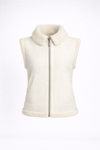 Load image into Gallery viewer, Women's White Teddy Shearling Vest
