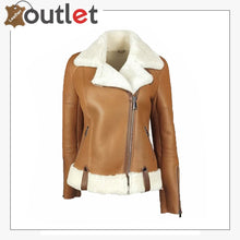 Load image into Gallery viewer, Women B3 Sheepskin Leather Jacket
