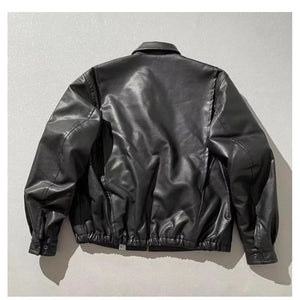 Women Oversize Bomber Lambskin Soft Real Leather Jacket