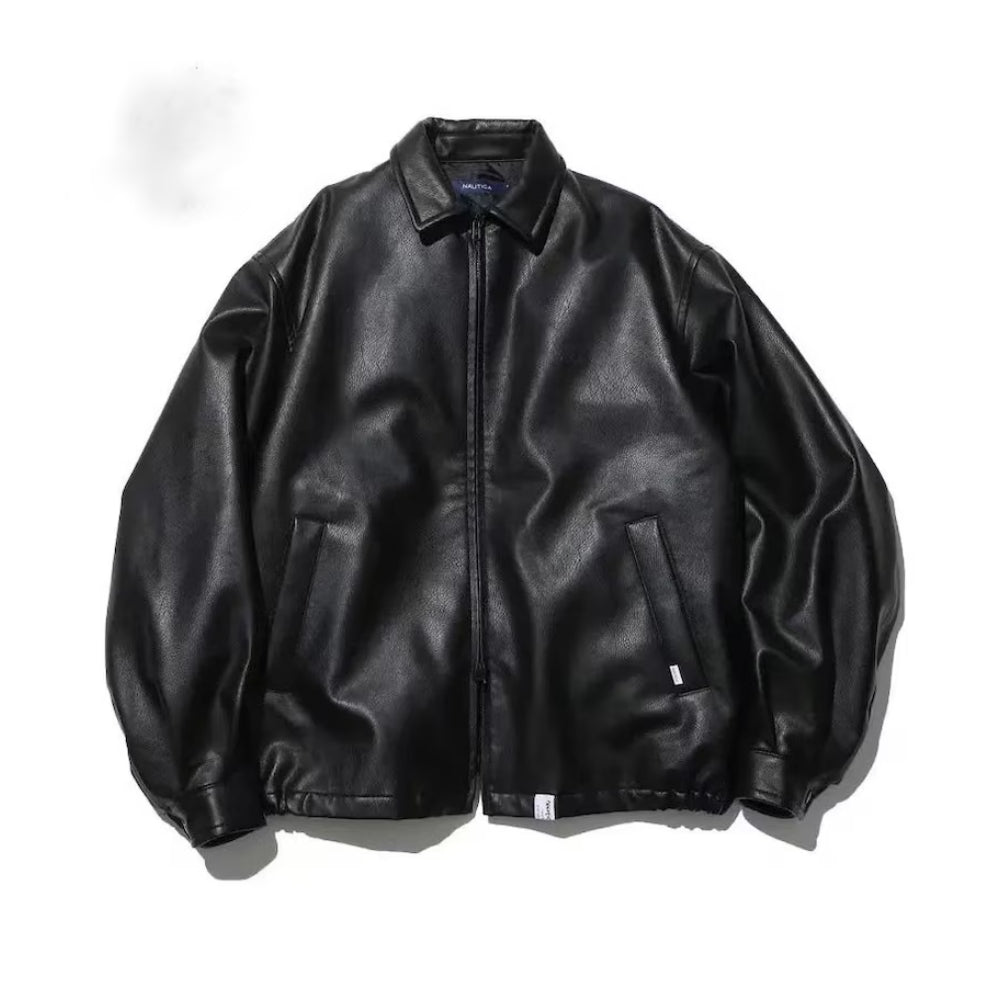 Women Oversize Bomber Lambskin Soft Real Leather Jacket