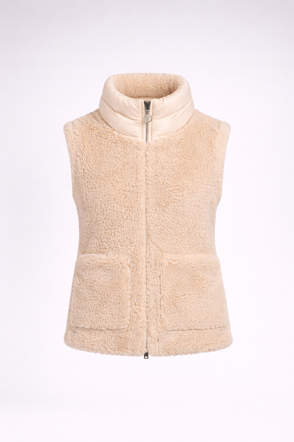 Women's Beige Teddy Shearling Jacket