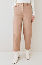 Load image into Gallery viewer, Women&#39;s Classic Beige Leather Pants
