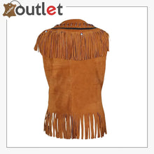 Load image into Gallery viewer, Women&#39;s Fringes Leather Vest
