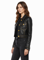 Fliegerjacke aus Leder, Modell Commander Brown B-3 – Bomberjacke mit Lammfellfutter